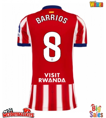 Atletico Madrid Pablo Barrios #8 Replica Home Stadium Shirt for Women 2026-27 Short Sleeve